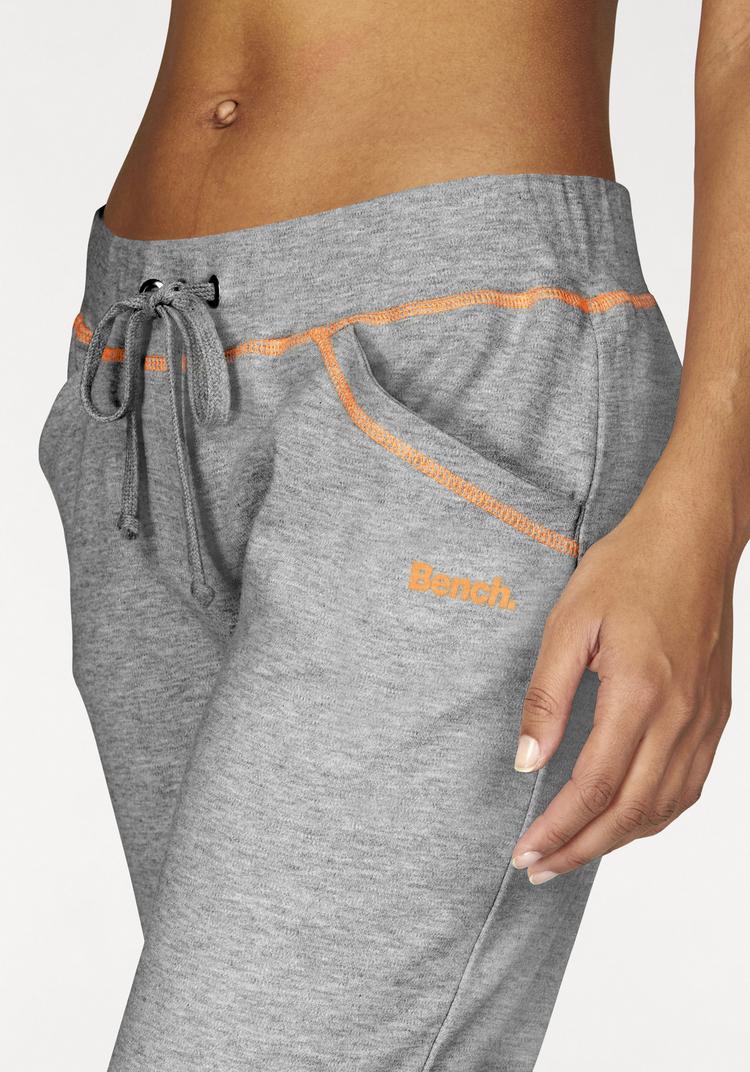 Bench Bench Relaxhose Sweathose Damen - hellgrau-orange - 0 | SportScheck