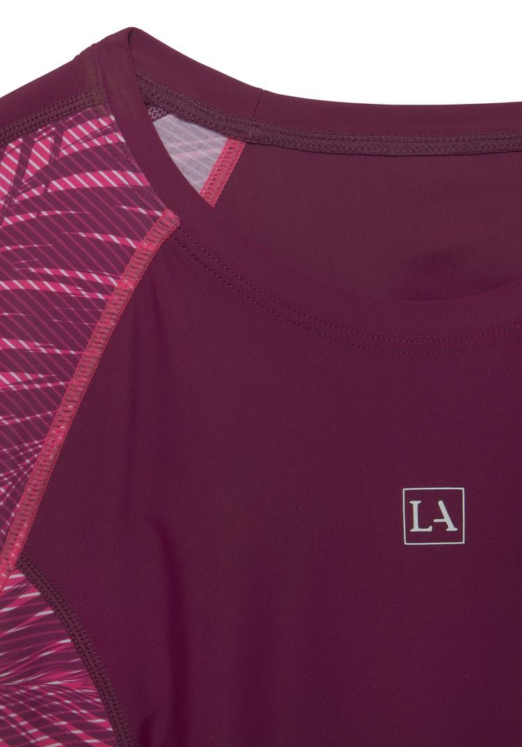 LASCANA Active LASCANA Active Bade-Shirt Funktionsshirt Damen - bordeaux - 1 | SportScheck