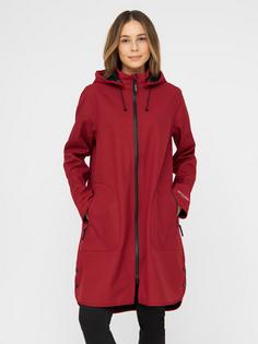 Rückansicht von Ilse Jacobsen RAIN128 Softshelljacke Damen rhubarb