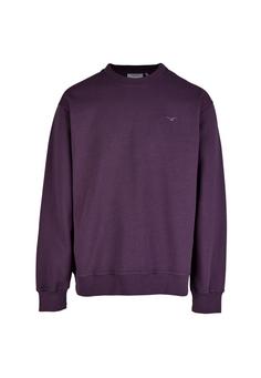 Cleptomanicx Ligull Boxy Sweatshirt Herren Montana Grape