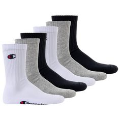 CHAMPION Socken Freizeitsocken Schwarz/Weiß/Grau