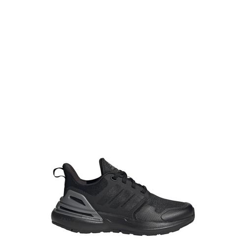 Rückansicht von adidas RapidaSport Bounce Lace Schuh Sneaker Kinder Core Black / Core Black / Iron Metallic