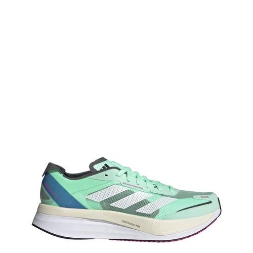 Rückansicht von adidas Adizero Boston 11 Laufschuh Laufschuhe Pulse Mint / Cloud White / Crystal White