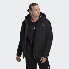 Rückansicht von adidas Traveer COLD.RDY Jacke Funktionsjacke Herren Black / Black