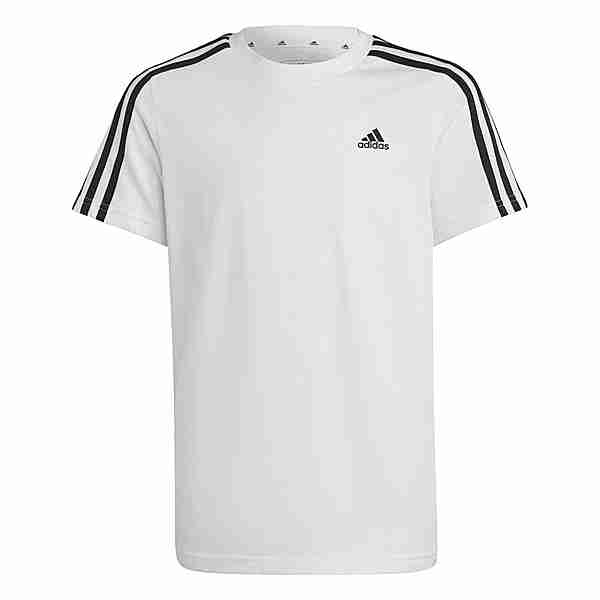 adidas Essentials 3-Streifen Cotton T-Shirt T-Shirt Kinder White / Black