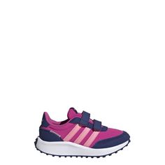 Rückansicht von adidas Run 70s Schuh Sneaker Kinder Lucid Fuchsia / Bliss Pink / Victory Blue