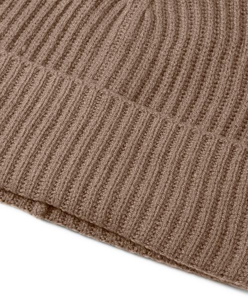 Rückansicht von Falke Mütze Beanie camel (5038)