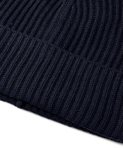 Rückansicht von Falke Mütze Beanie space blue (6116)