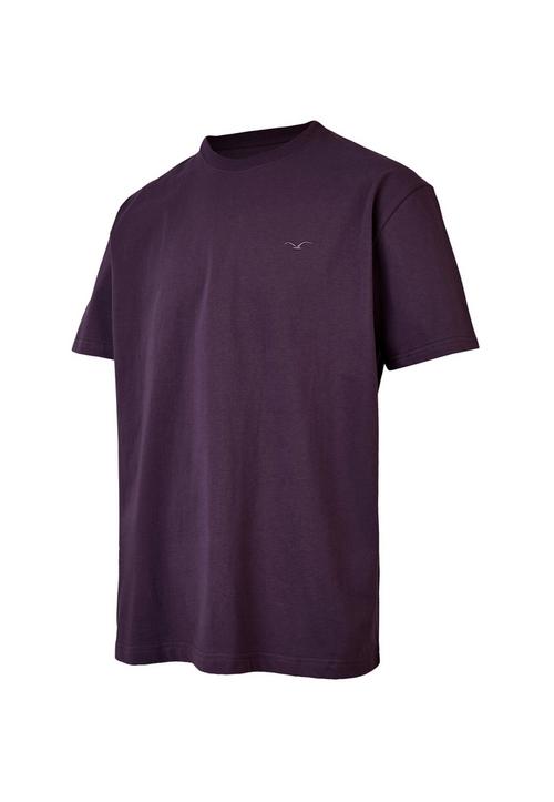 Rückansicht von Cleptomanicx Ligull Boxy 2 T-Shirt Herren Montana Grape