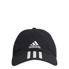 adidas AEROREADY 3-Streifen Baseballkappe Cap Black / White / White