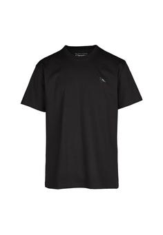 Cleptomanicx Embroidery Gull Mono T-Shirt Herren Black