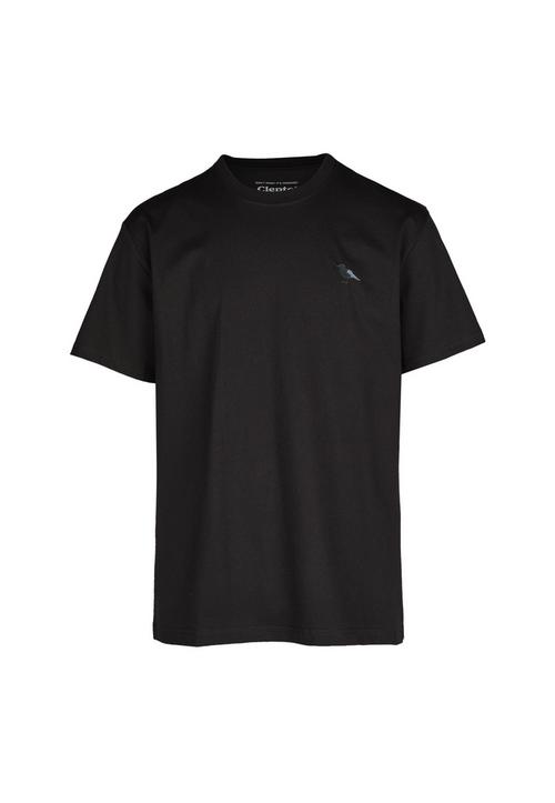 Cleptomanicx Embroidery Gull Mono T-Shirt Herren