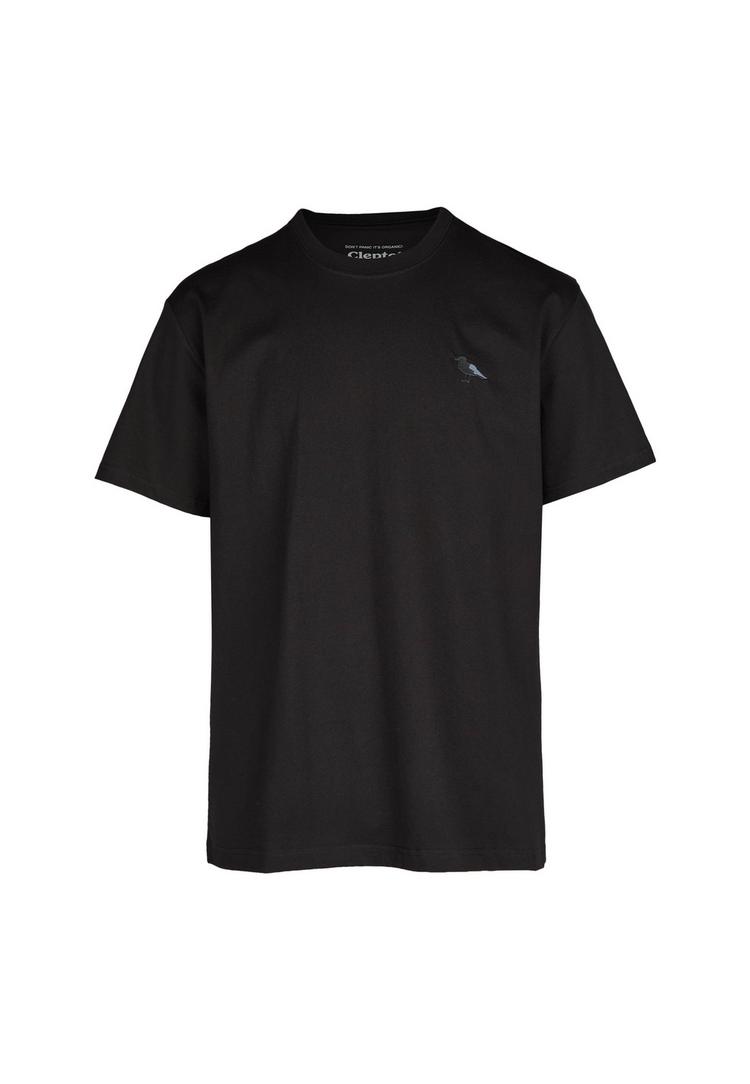 Cleptomanicx Cleptomanicx Embroidery Gull Mono T-Shirt Herren - Black - 0 | SportScheck