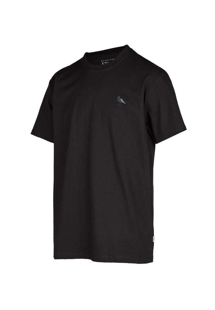Cleptomanicx Cleptomanicx Embroidery Gull Mono T-Shirt Herren - Black - 0 | SportScheck