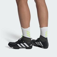 Rückansicht von adidas The Gravel Fahrradschuh Sneaker Core Black / Cloud White / Lucid Lemon