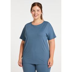 Rückansicht von VENICE BEACH Curvy Line Phönix T-Shirt Damen coast blue