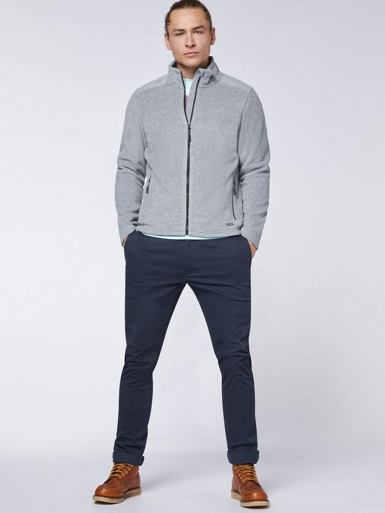 Chiemsee Chiemsee Fleece-Jacke Fleecejacke Herren - 17-4402M Neutral Gray Melange - 2 | SportScheck