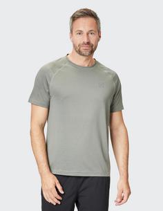 Rückansicht von JOY sportswear JULES T-Shirt Herren smoky green melange
