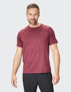 Rückansicht von JOY sportswear JULES T-Shirt Herren redwood melange