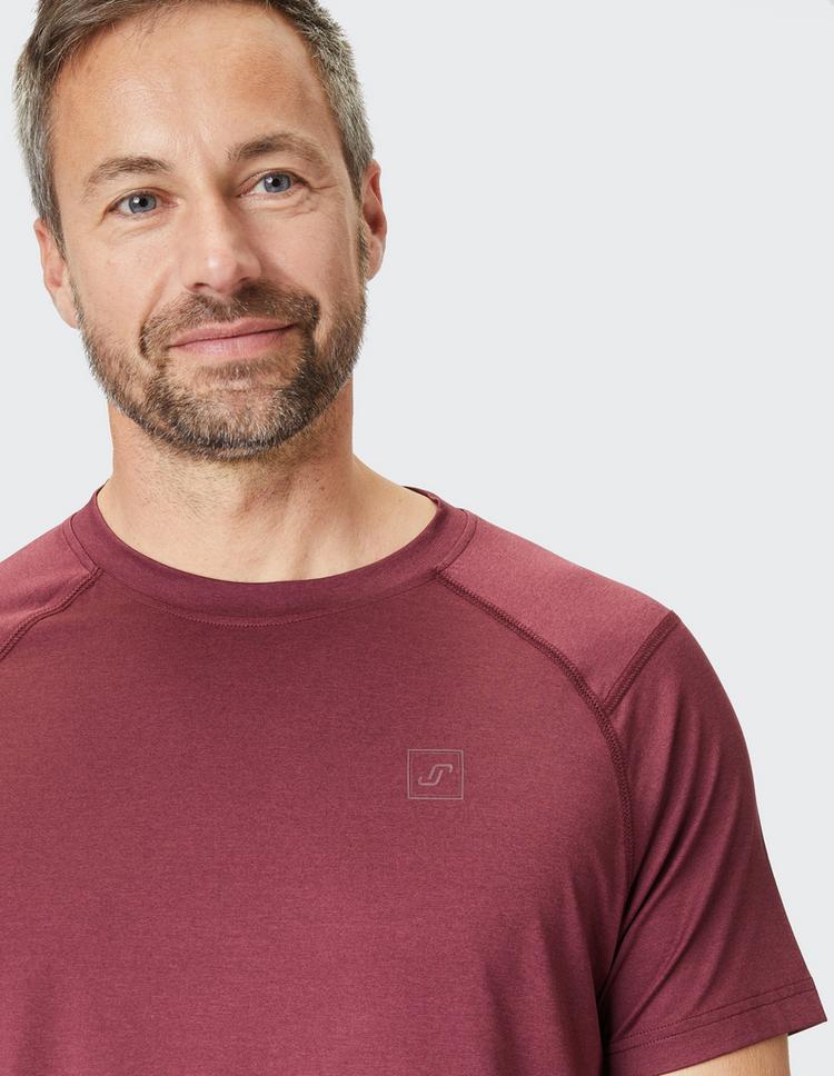 JOY sportswear JOY sportswear JULES T-Shirt Herren - deep burgundy melange - 8 | SportScheck