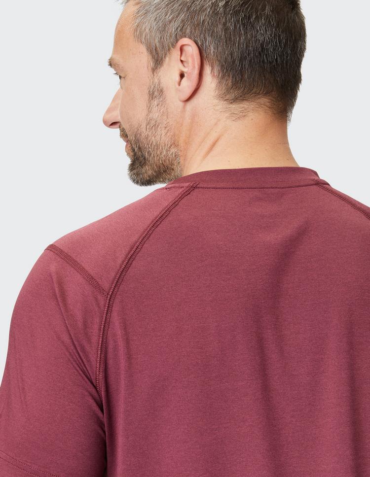 JOY sportswear JOY sportswear JULES T-Shirt Herren - deep burgundy melange - 10 | SportScheck