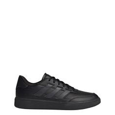 Rückansicht von adidas Courtblock Schuh Sneaker Core Black / Carbon / Core Black