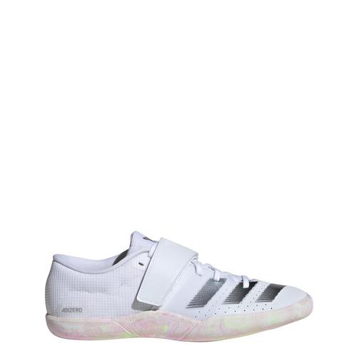 Rückansicht von adidas Adizero Wurfschuh Multifunktionsschuhe Cloud White / Core Black / Green Spark