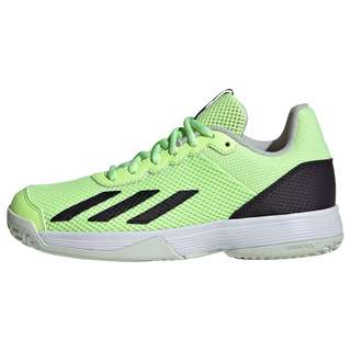 adidas Courtflash Tennisschuh Sneaker Kinder Green Spark / Aurora Black / Lucid Lemon