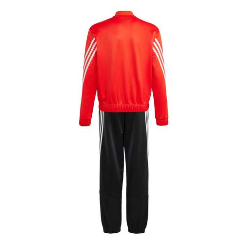 Rückansicht von adidas Future Icons 3-Streifen Trainingsanzug Trainingsanzug Kinder Bright Red / White