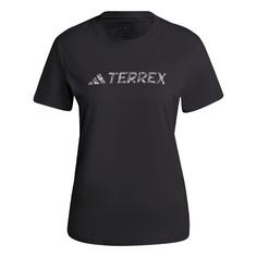 adidas TERREX Classic Logo T-Shirt T-Shirt Damen Black