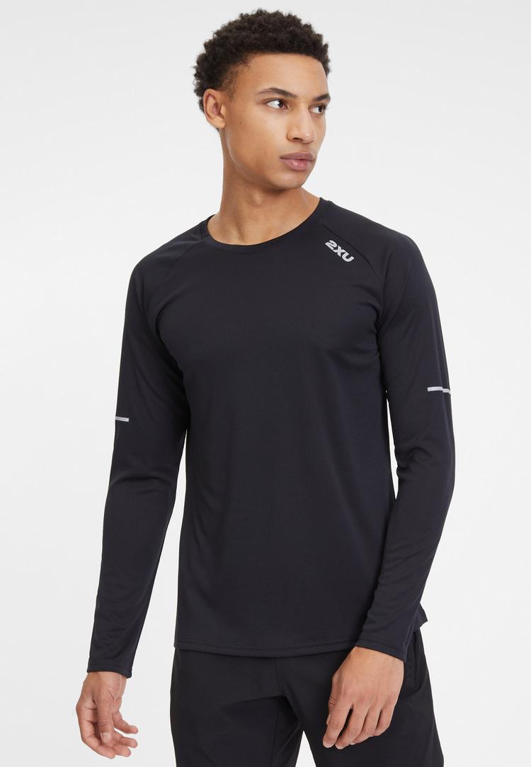 2XU 2XU Aero Funktionsshirt Herren - black-silver reflective - 0 | SportScheck