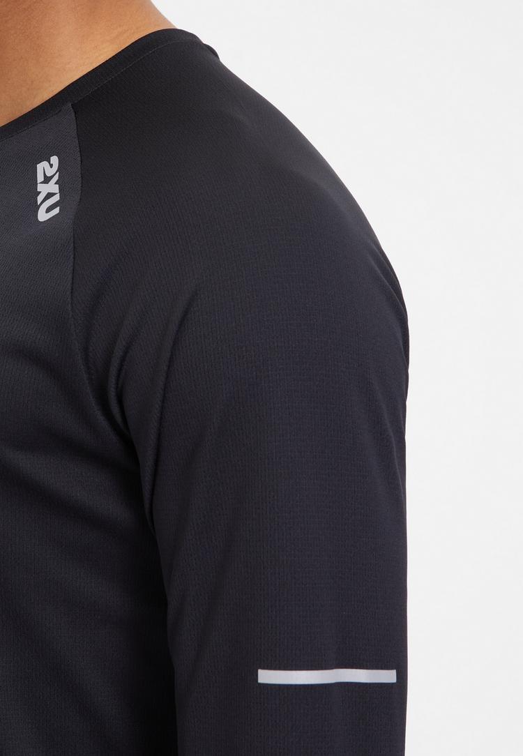 2XU 2XU Aero Funktionsshirt Herren - black-silver reflective - 4 | SportScheck