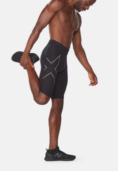 Rückansicht von 2XU Light Speed Compression Funktionsshorts Herren black- black reflective