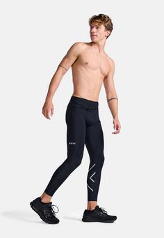 Rückansicht von 2XU Aero Compression Tights Herren black/silver reflective