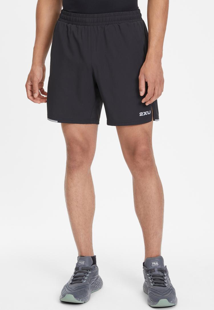 2XU 2XU Aero 7 Inch Funktionsshorts Herren - black-silver reflective - 1 | SportScheck