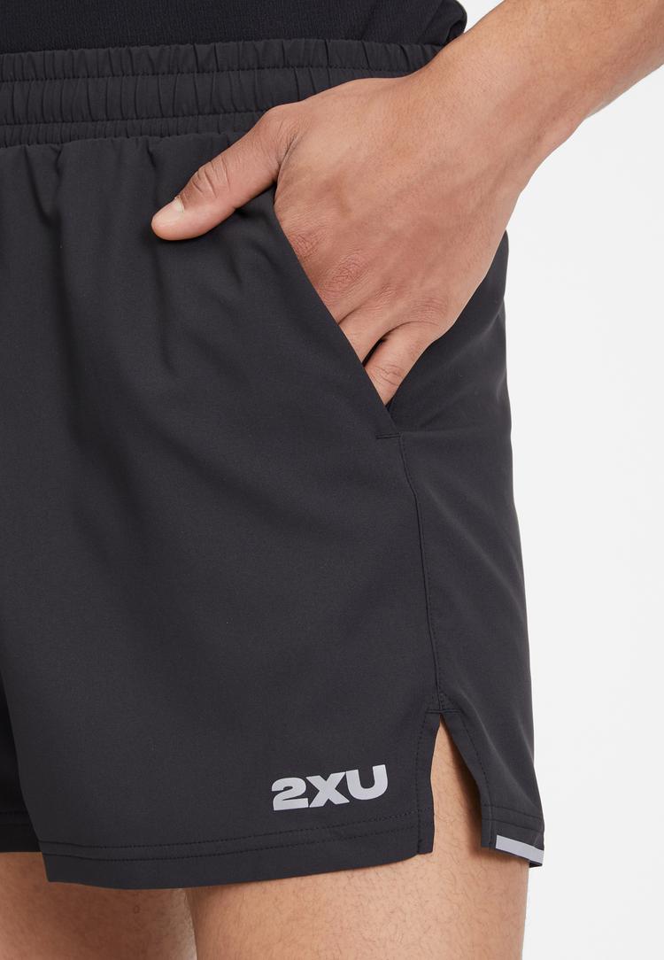 2XU 2XU Aero 5 Inch Funktionsshorts Herren - black-silver reflective - 1 | SportScheck