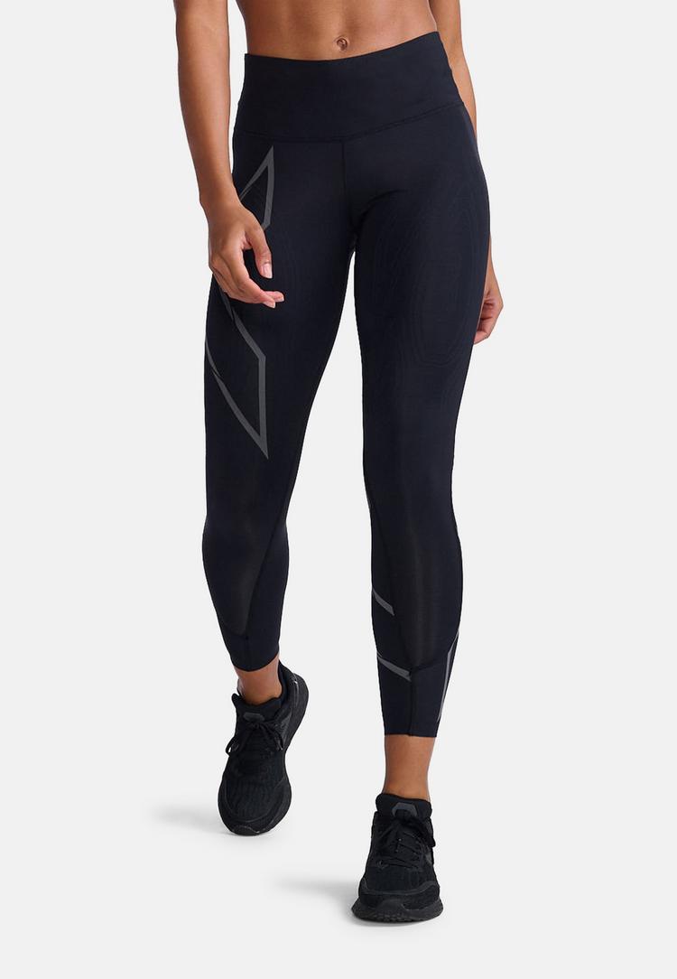 2XU 2XU Light Speed Mid-Rise Comp Tights Damen - black- black reflective - 0 | SportScheck
