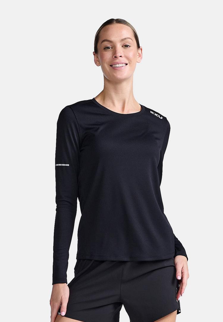 2XU 2XU Aero Funktionsshirt Damen - black-silver reflective - 0 | SportScheck