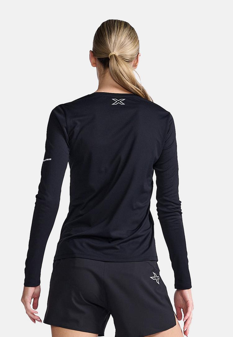 2XU 2XU Aero Funktionsshirt Damen - black-silver reflective - 1 | SportScheck