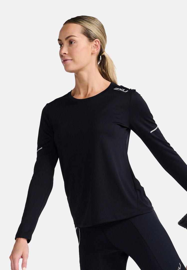 2XU 2XU Aero Funktionsshirt Damen - black-silver reflective - 2 | SportScheck