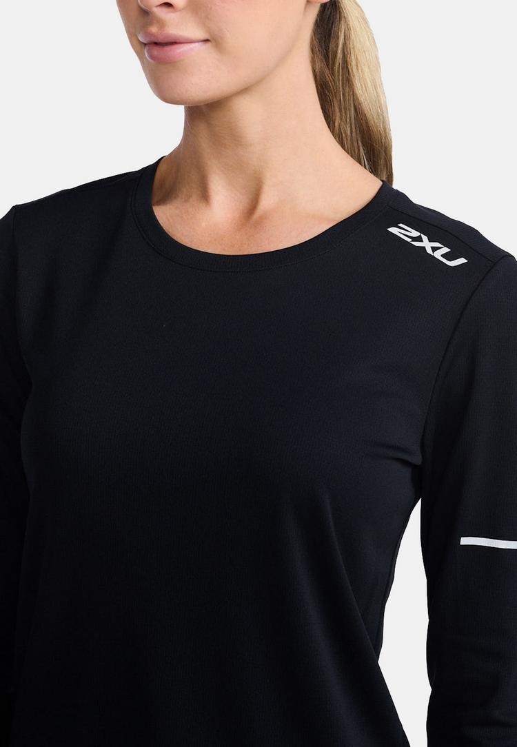 2XU 2XU Aero Funktionsshirt Damen - black-silver reflective - 4 | SportScheck
