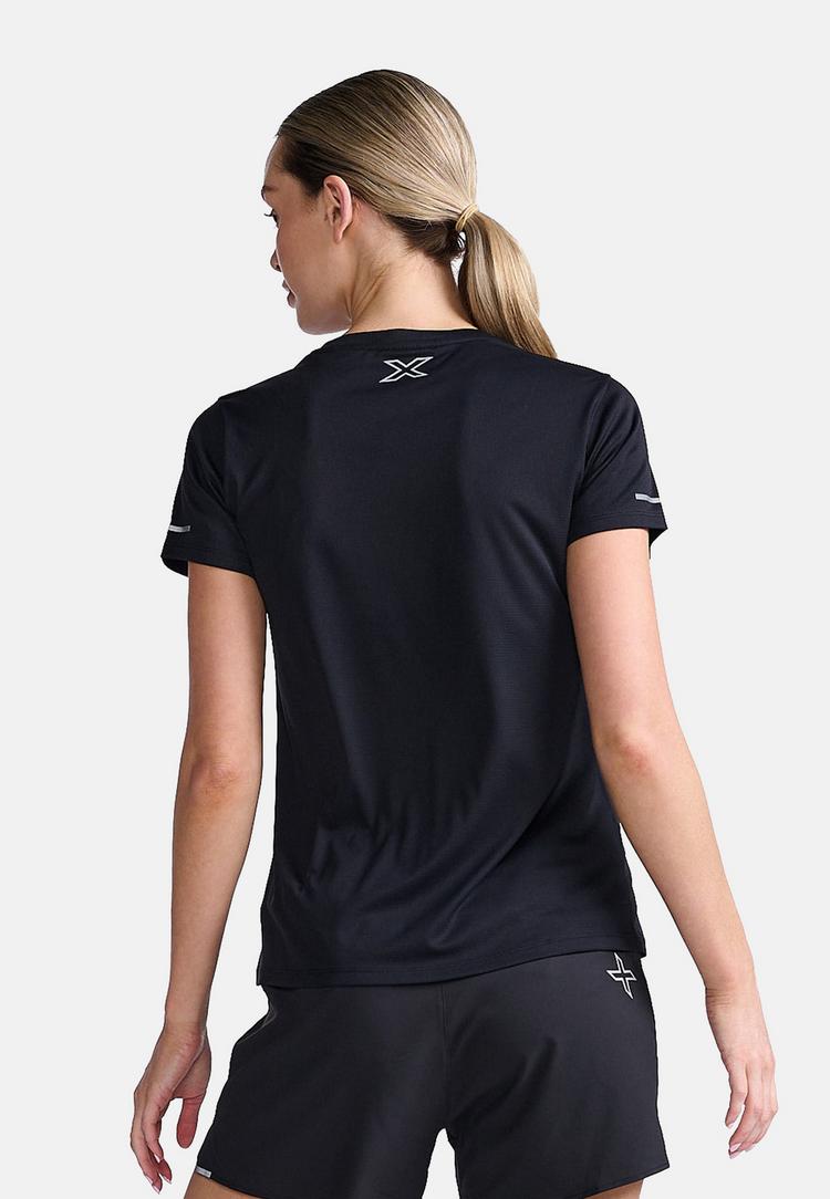 2XU 2XU Aero Tee Funktionsshirt Damen - black-silver reflective - 1 | SportScheck