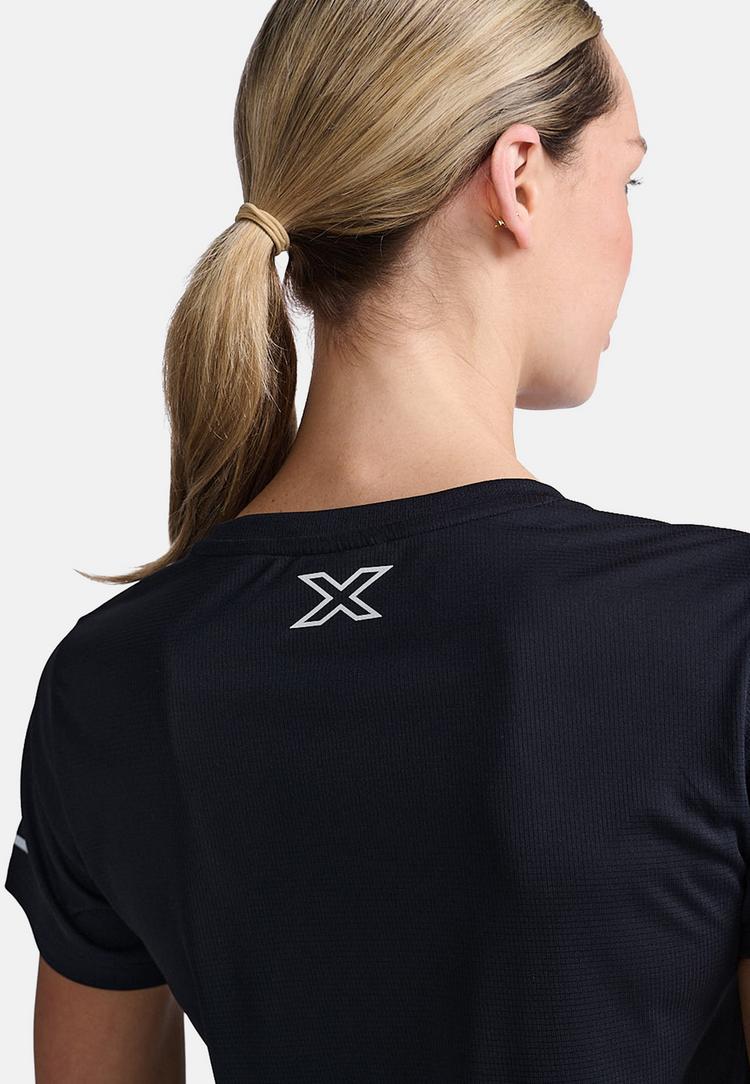 2XU 2XU Aero Tee Funktionsshirt Damen - black-silver reflective - 3 | SportScheck