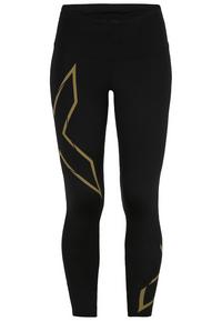 2XU Light Speed Mid-Rise Comp Tights Damen - black-gold reflective