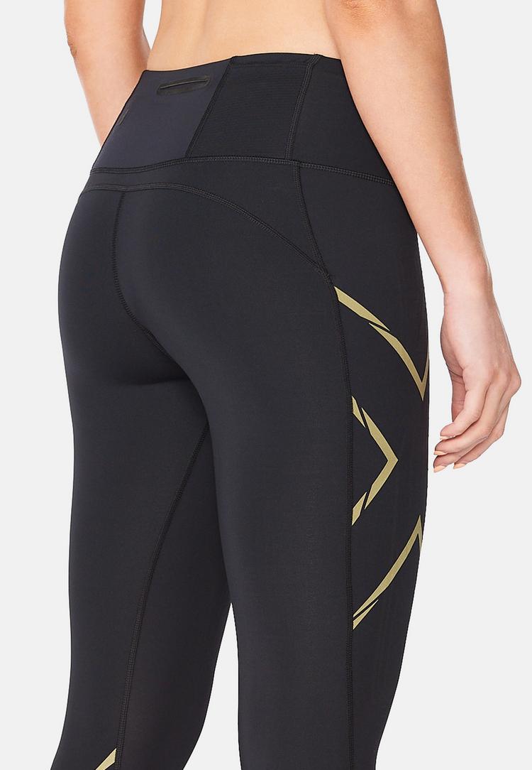 2XU 2XU Light Speed Mid-Rise Comp Tights Damen - black-gold reflective - 5 | SportScheck