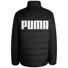 Rückansicht von PUMA Essentials+ Outdoorjacke Herren schwarz