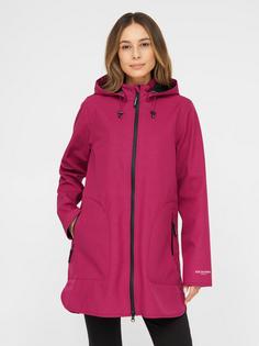 Rückansicht von Ilse Jacobsen RAIN135 Regenjacke Damen sangria