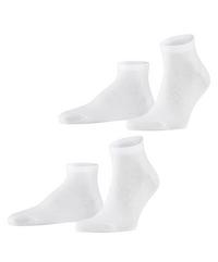 Falke Happy  2-Pack Sneaker Socken Herren - white (2000)