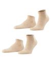 Falke Happy  2-Pack Sneaker Socken Herren - sand mel. (4650)