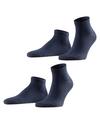Falke Happy  2-Pack Sneaker Socken Herren - dark navy (6375)